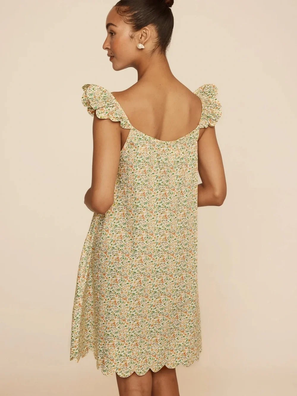 NWT | PIYAMA ~ Indah Wing Nightie - Cotton - Floret Green ~ Size XL